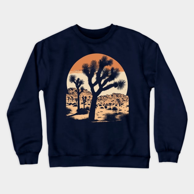 Joshua Tree Vintage Crewneck Sweatshirt by Ray Crimson